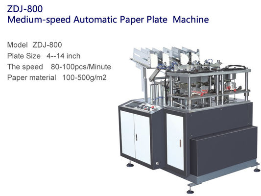 Máquina totalmente automático de média velocidade 80-110pcs/Min da placa de papel
